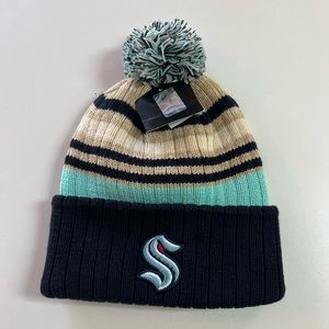 NHL Official Seattle Kraken Pom Beanie | NWT | OS Adult